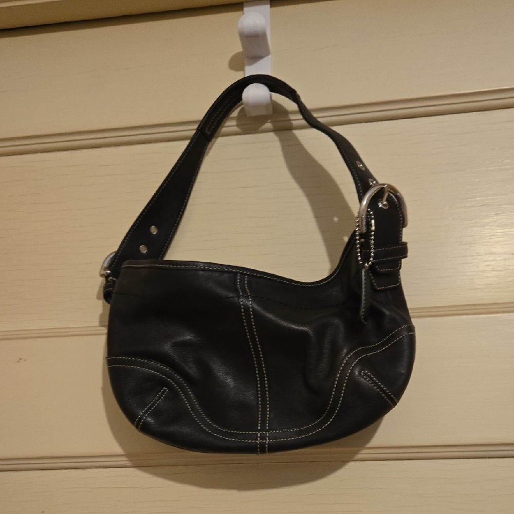 Coach Vintage Soho Small Black Leather Shoulder Bag